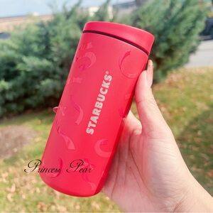 NWT❤️Starbucks x MiiR 2025 Red Bow Ribbons Stainless Steel 16 oz Bottle Tumbler